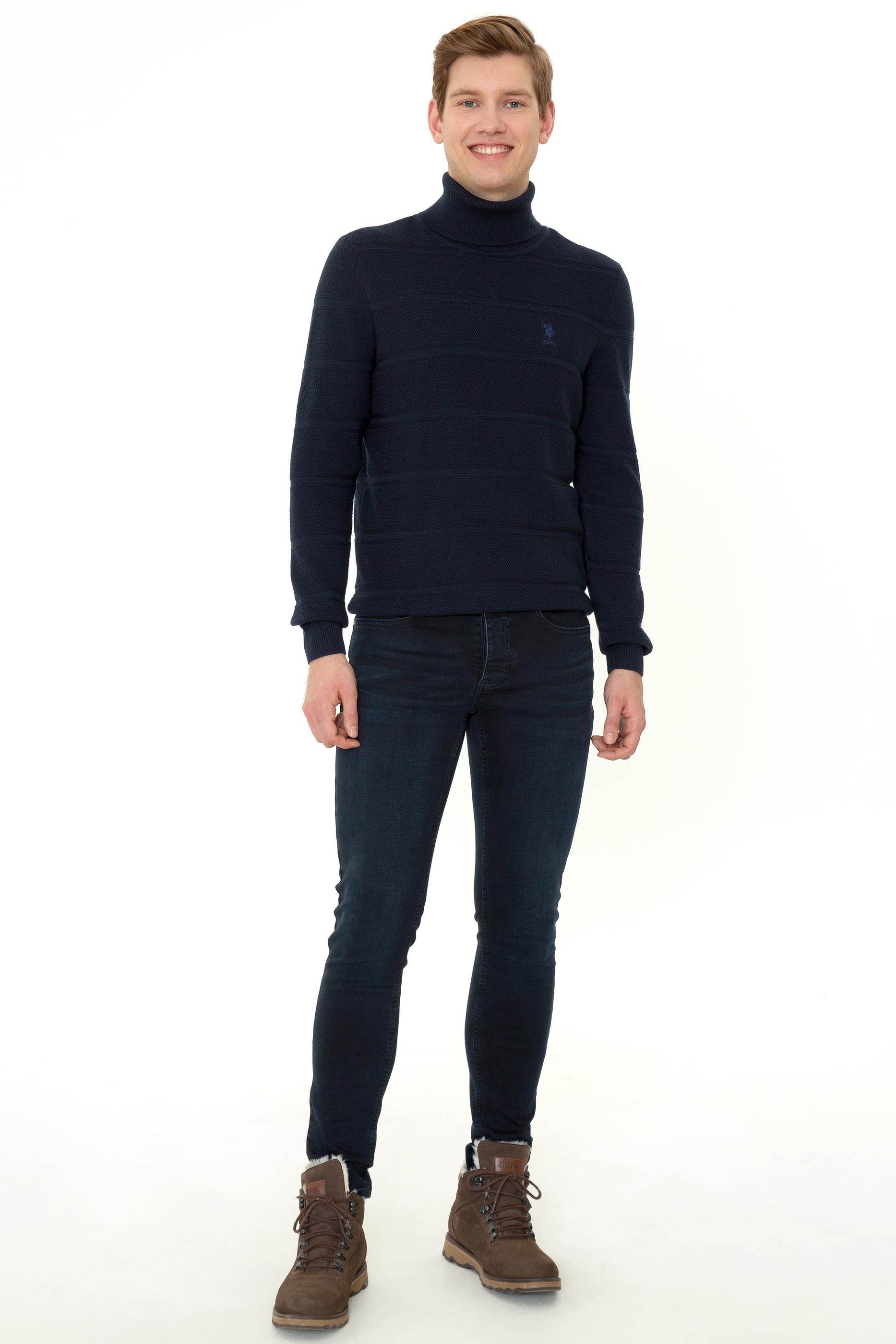 Erkek Lacivert Kazak