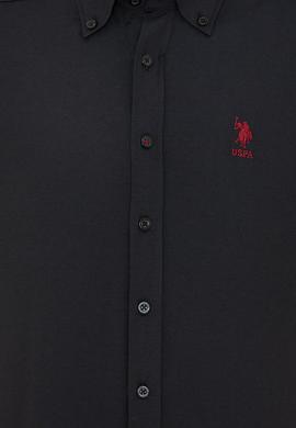 Erkek Siyah Uzun Kollu Basic Gömlek - 50249488044