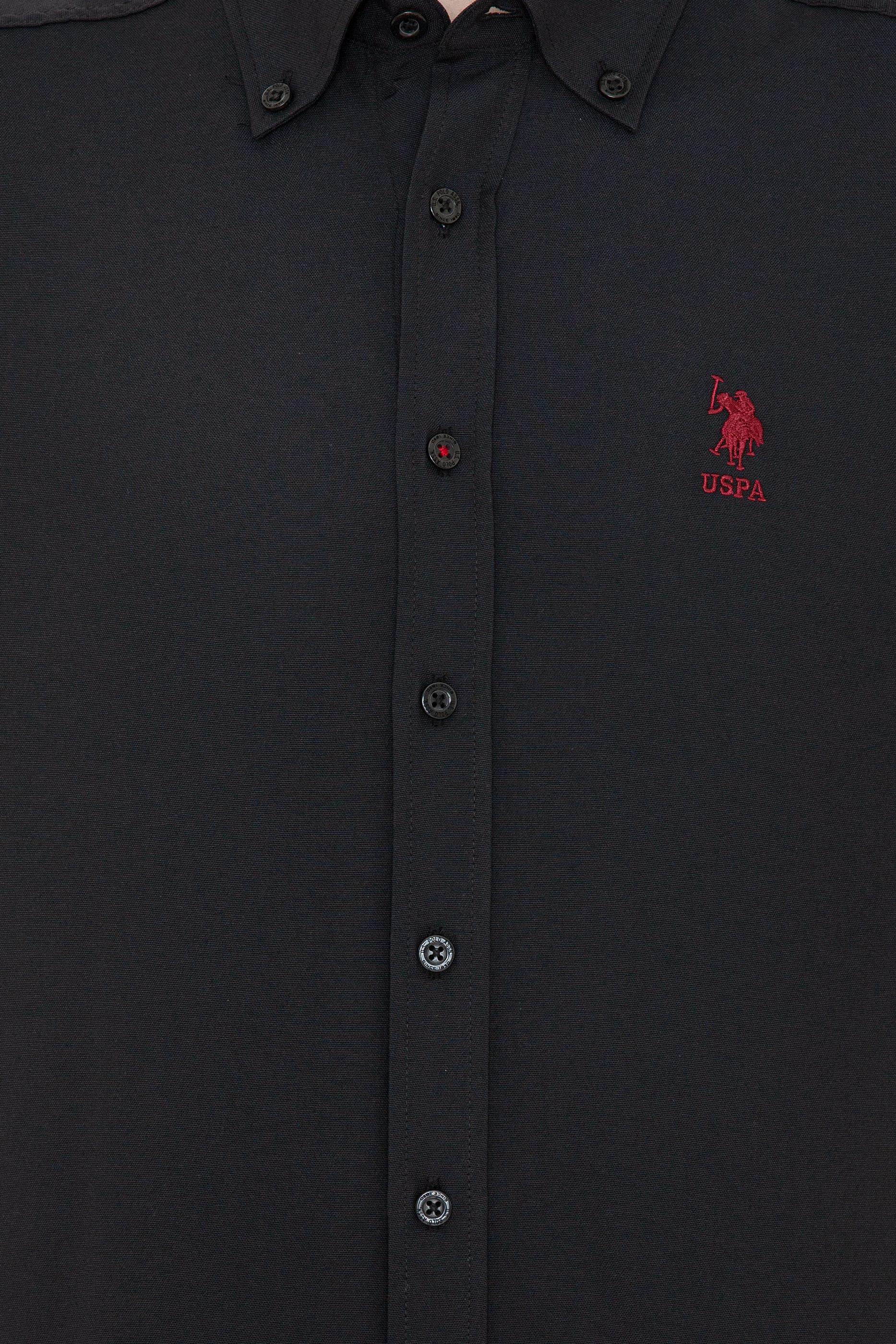 Erkek Siyah Uzun Kollu Basic Gömlek