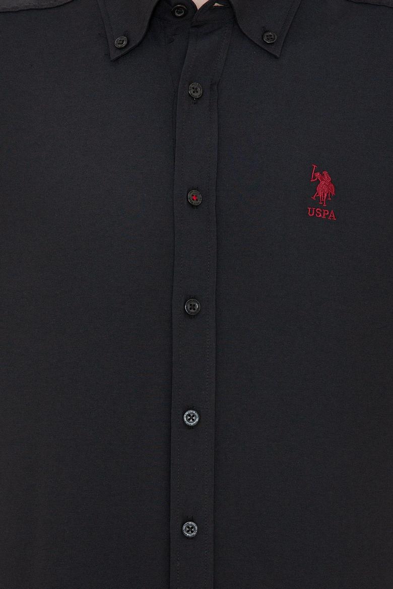 Erkek Siyah Uzun Kollu Basic Gömlek - 50249488044