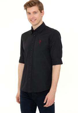 Erkek Siyah Uzun Kollu Basic Gömlek - 50249488044