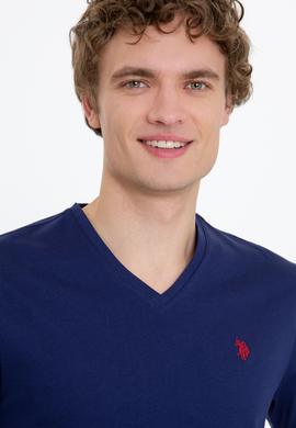 Erkek Lacivert Bisiklet Yaka Basic T-Shirt - 50249152031