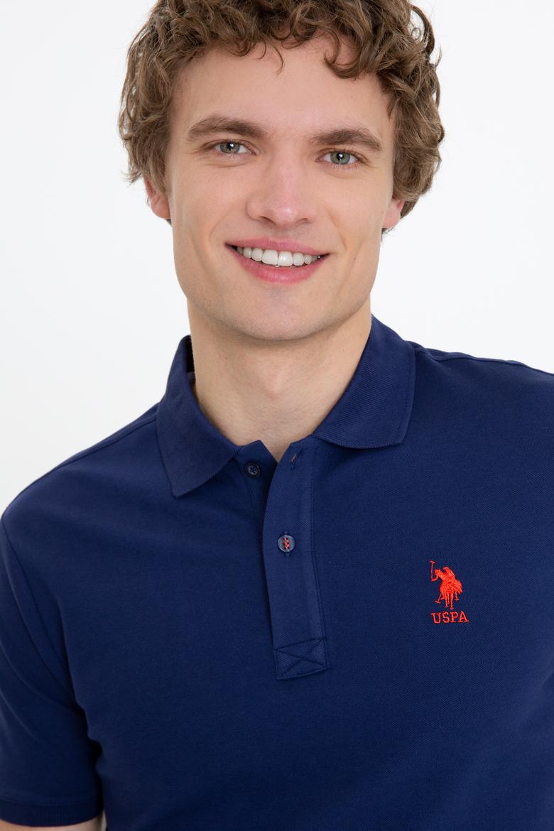 Erkek Lacivert Polo Yaka Basic T-Shirt - 50250001046