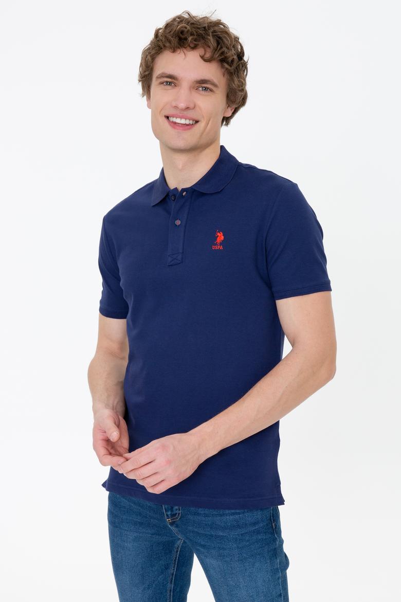 Erkek Lacivert Polo Yaka Basic T-Shirt - 50250001046
