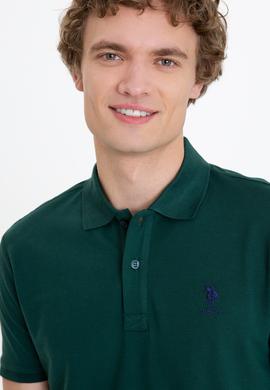 Erkek Koyu Yeşil Basic Tişört - 50250001090