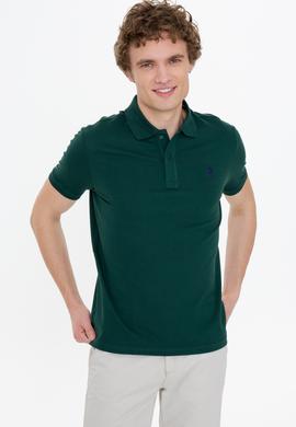 Erkek Koyu Yeşil Basic Tişört - 50250001090