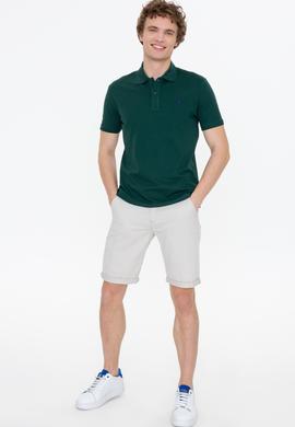 Erkek Koyu Yeşil Basic Tişört - 50250001090