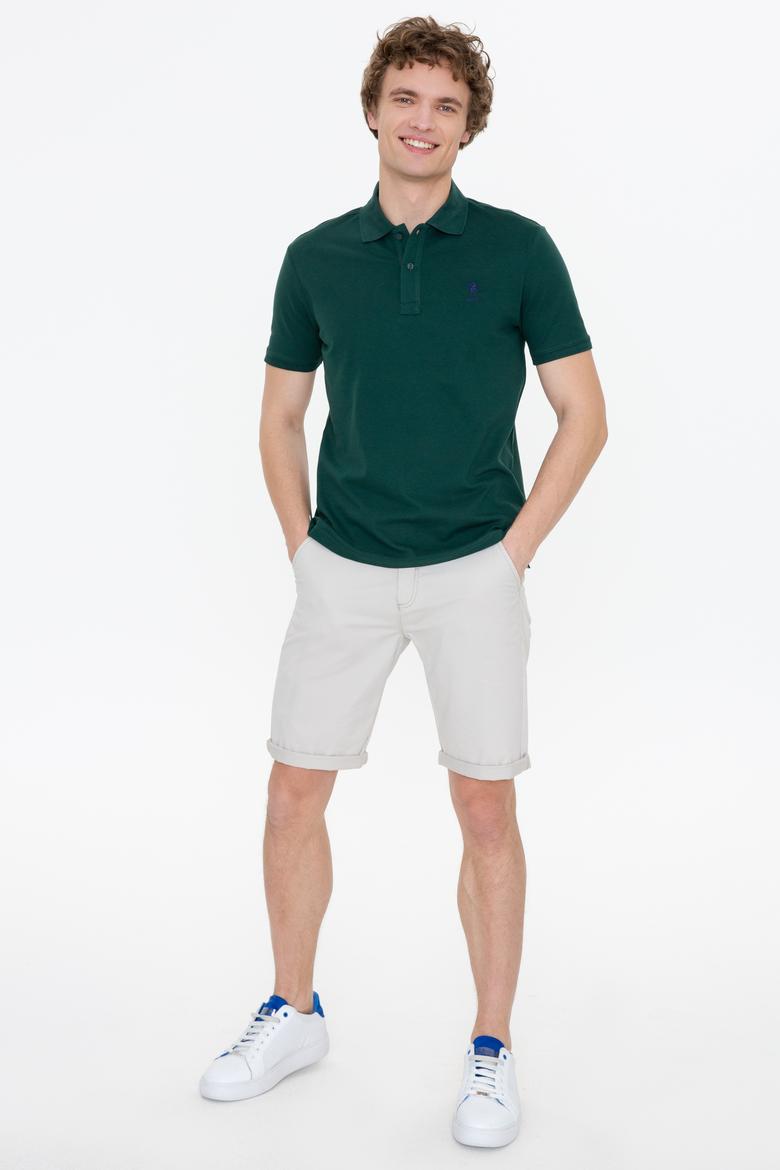 Erkek Koyu Yeşil Basic Tişört - 50250001090