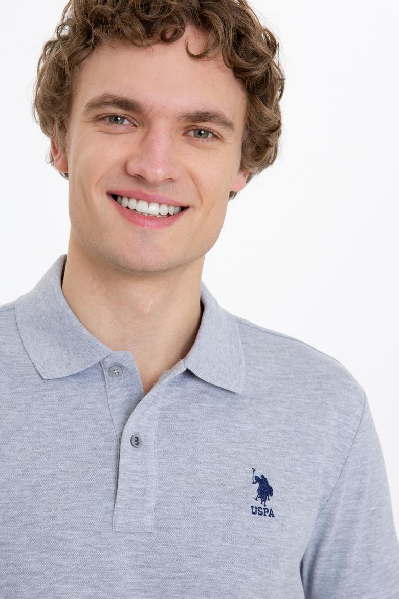 Erkek Gri Melanj Basic Tişört - 50250001108