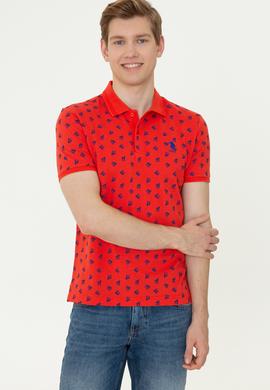 Erkek Kırmızı Polo Yaka Tişört - 50249181028