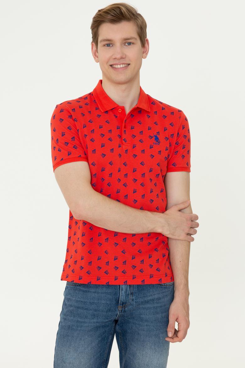 Erkek Kırmızı Polo Yaka Tişört - 50249181028