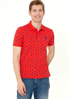 Erkek Kırmızı Polo Yaka Tişört - 50249181028