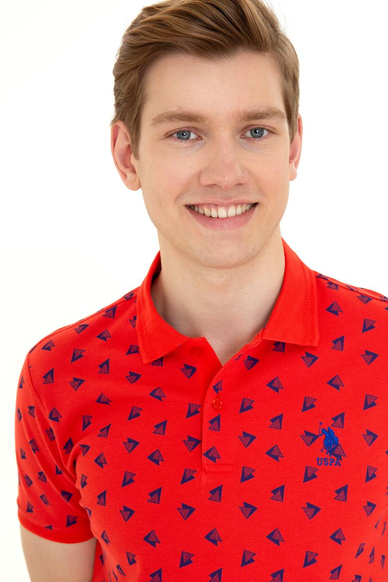 Erkek Kırmızı Polo Yaka Tişört - 50249181028