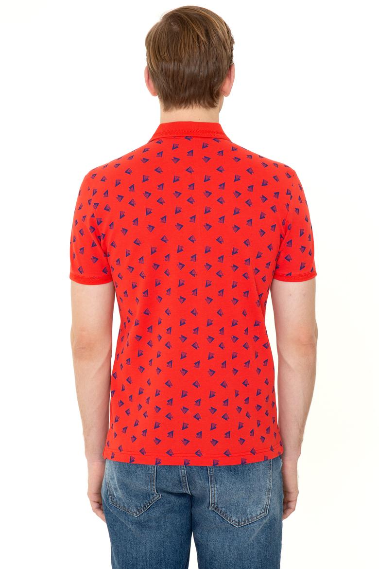 Erkek Kırmızı Polo Yaka Tişört - 50249181028