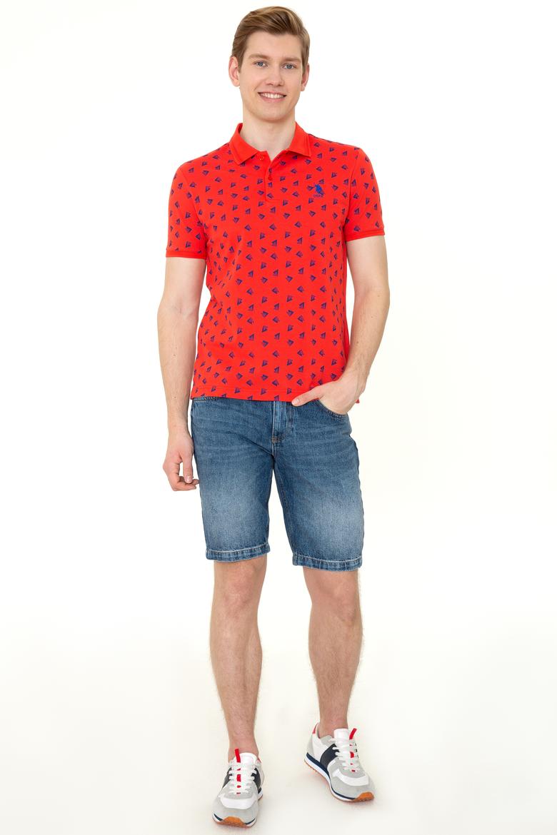 Erkek Kırmızı Polo Yaka Tişört - 50249181028