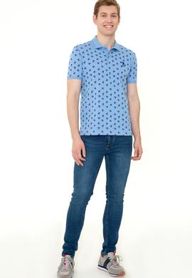 Erkek Koyu Mavi Polo Yaka Tişört - 50249181020