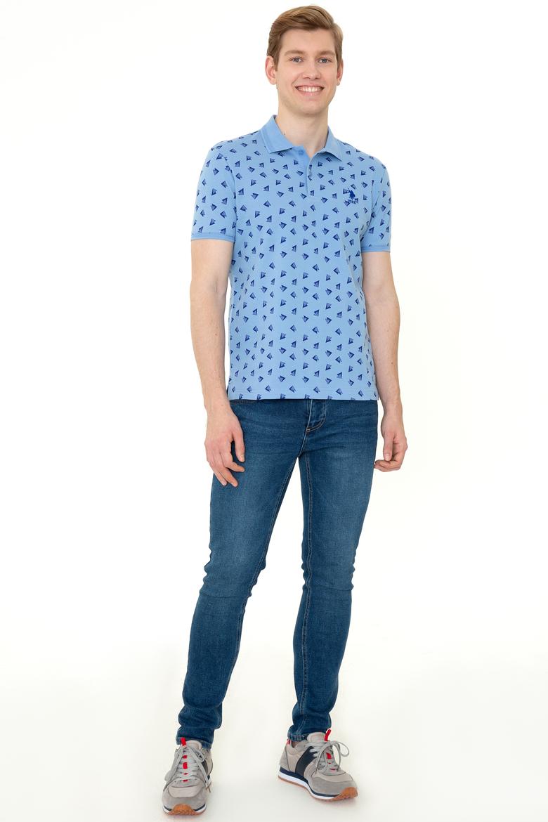 Erkek Koyu Mavi Polo Yaka Tişört - 50249181020