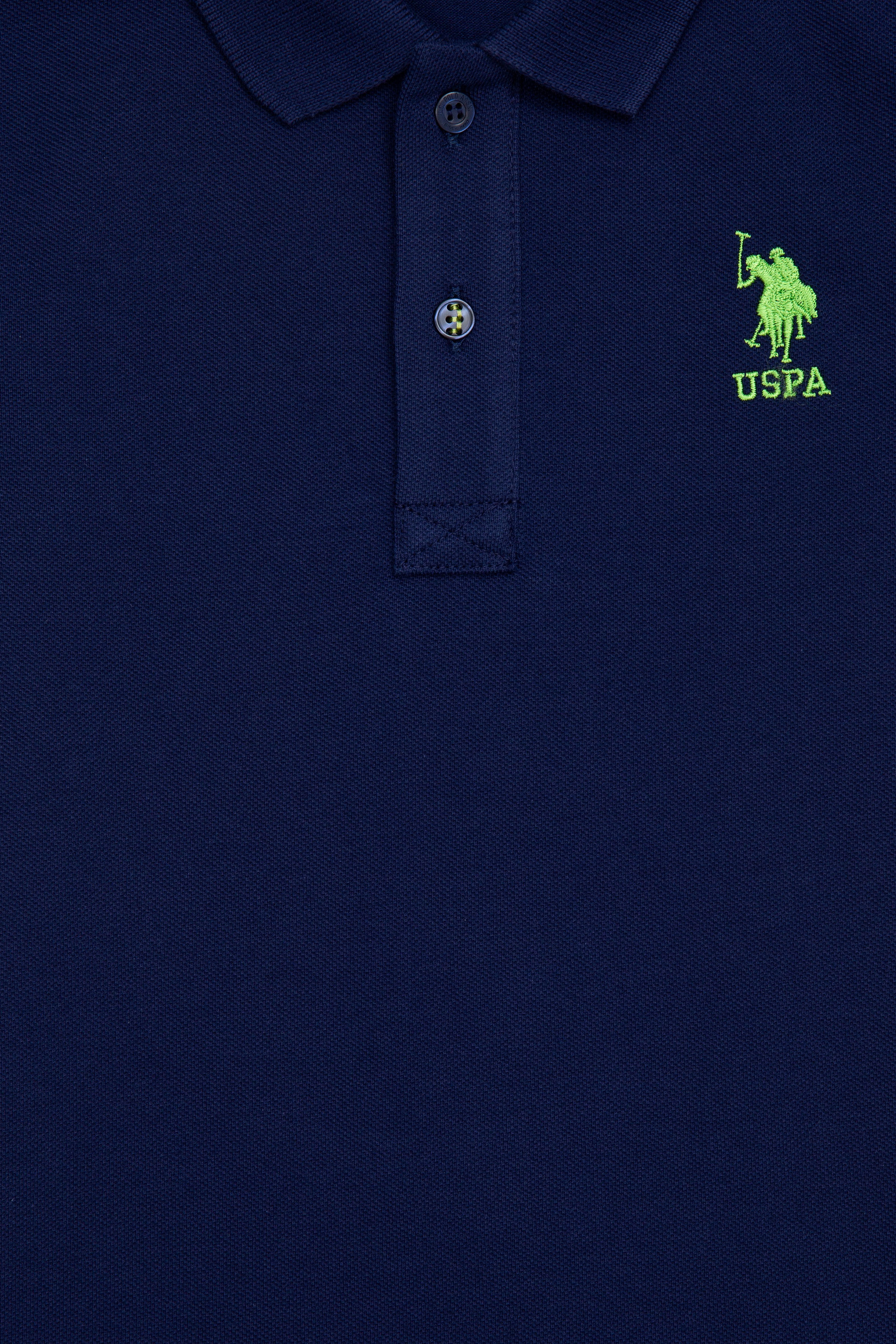 Erkek Bebek Lacivert Basic Polo Yaka Tişört - Image 3