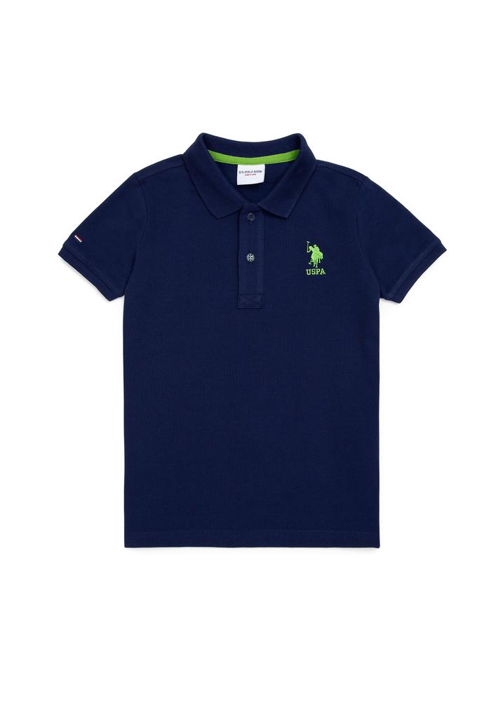 Erkek Çocuk Lacivert Basic Polo Yaka Tişört