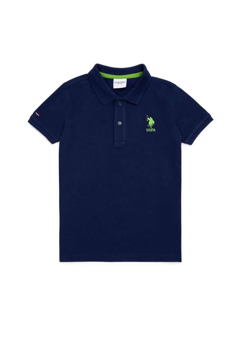 Erkek Çocuk Lacivert Basic Polo Yaka Tişört