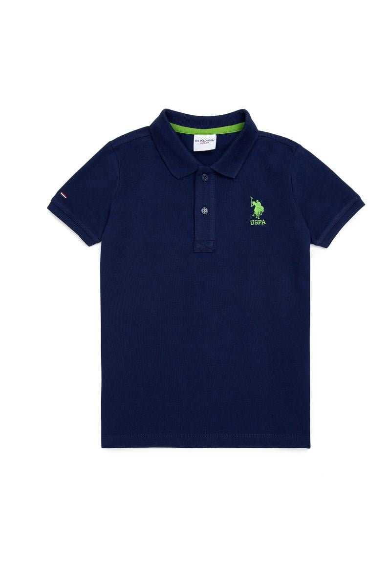 Erkek Çocuk Lacivert Basic Polo Yaka Tişört