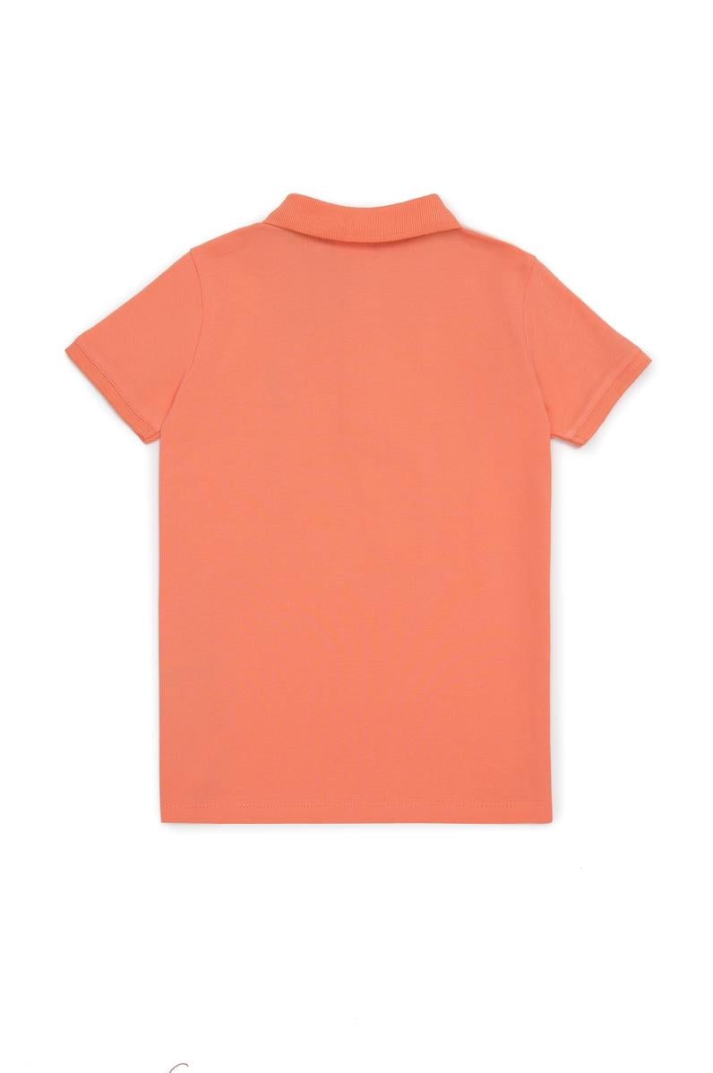 Erkek Bebek Somon Basic Polo Yaka Tişört