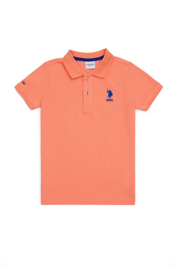Erkek Bebek Somon Basic Polo Yaka Tişört
