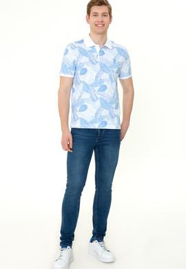 Erkek Koyu Mavi Polo Yaka Tişört - 50247760004