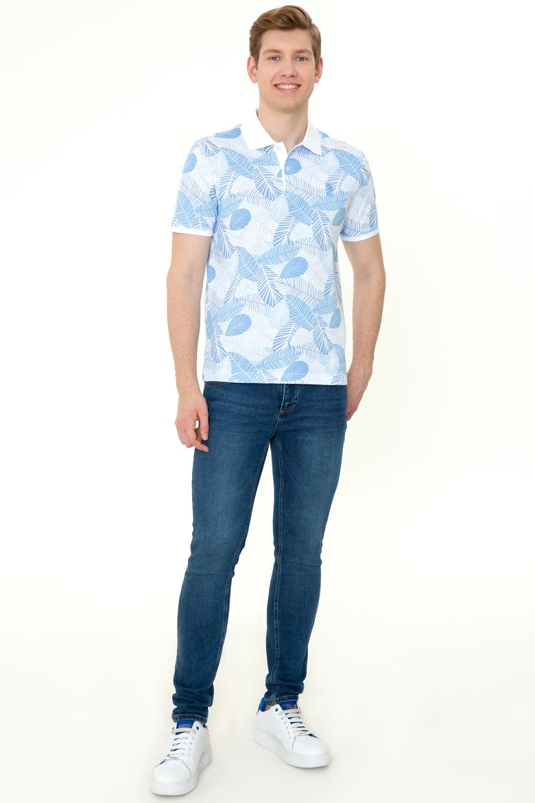 Erkek Koyu Mavi Polo Yaka Tişört - 50247760004