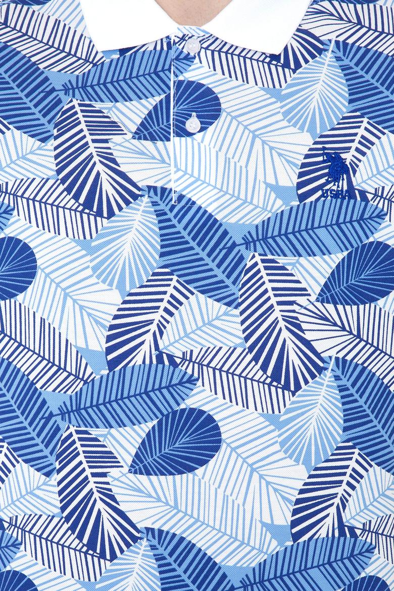 Erkek Mavi Polo Yaka Tişört - 50247760014