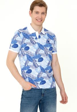 Erkek Mavi Polo Yaka Tişört - 50247760014