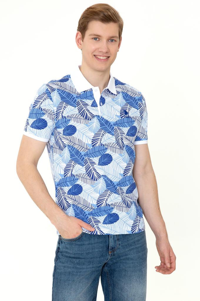 Erkek Mavi Polo Yaka Tişört