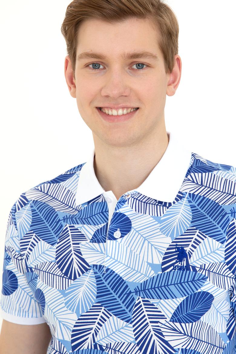 Erkek Mavi Polo Yaka Tişört - 50247760014