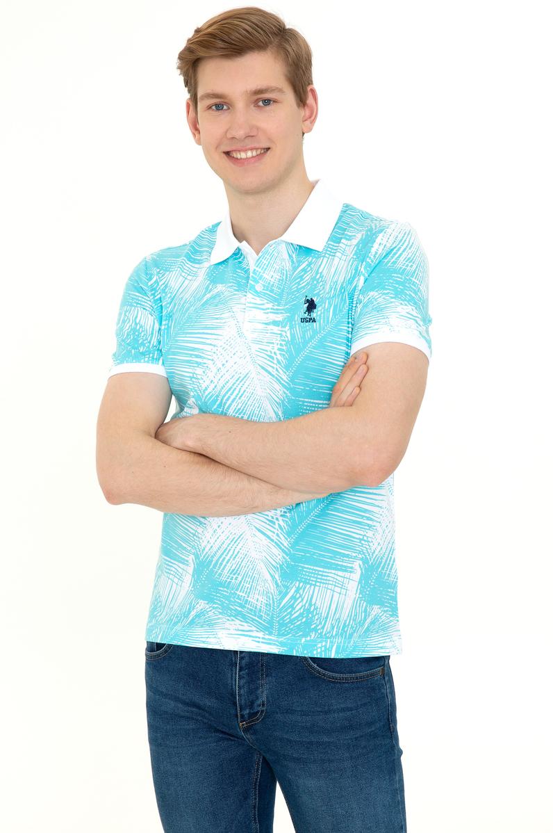 Erkek Turkuaz Polo Yaka Tişört