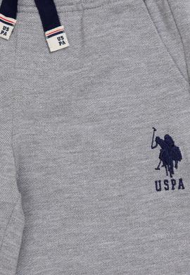 Erkek Bebek Gri Melanj Örme Şort - 50252169074