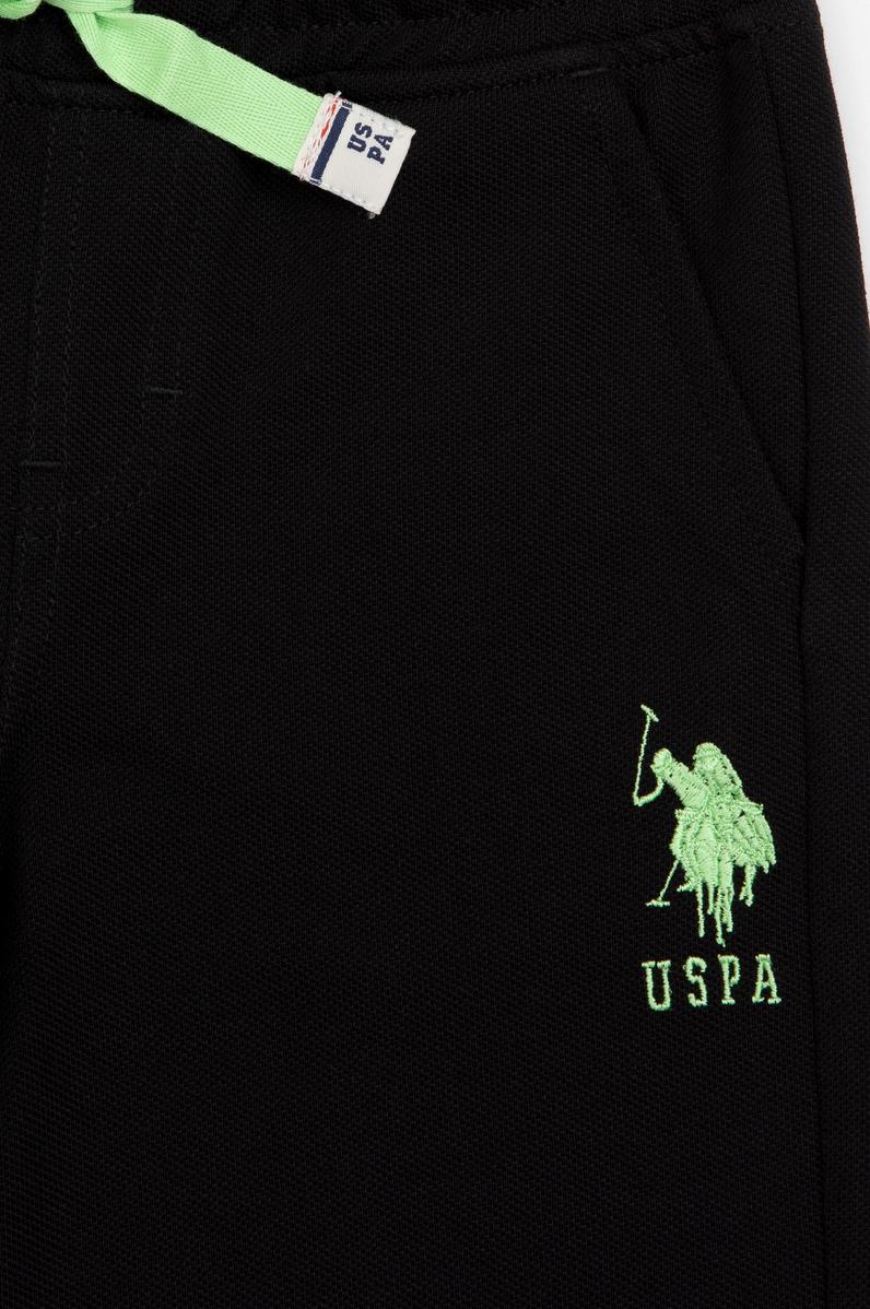 Çocuk Siyah Örme Şort