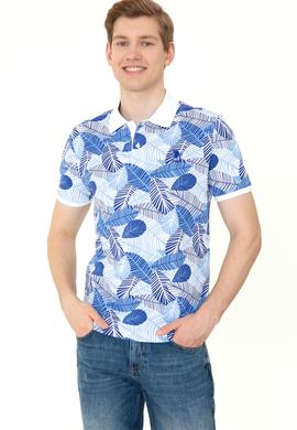 Erkek Mavi Polo Yaka Tişört - 50247760014