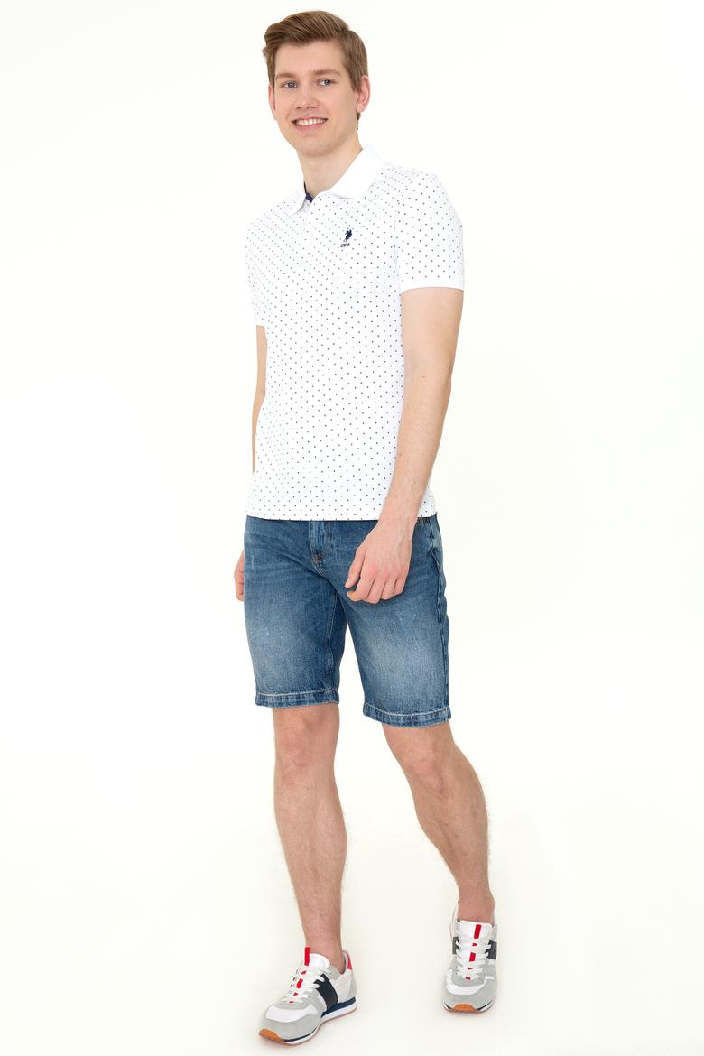 Erkek Beyaz Polo Yaka Tişört - 50247801003