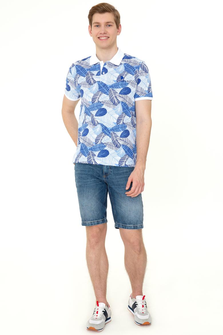 Erkek Mavi Polo Yaka Tişört - 50247760014