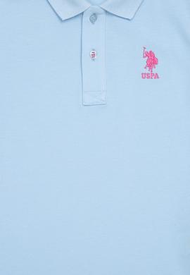 Erkek Çocuk Açık Mavi Polo Yaka Tişört - 50249283011