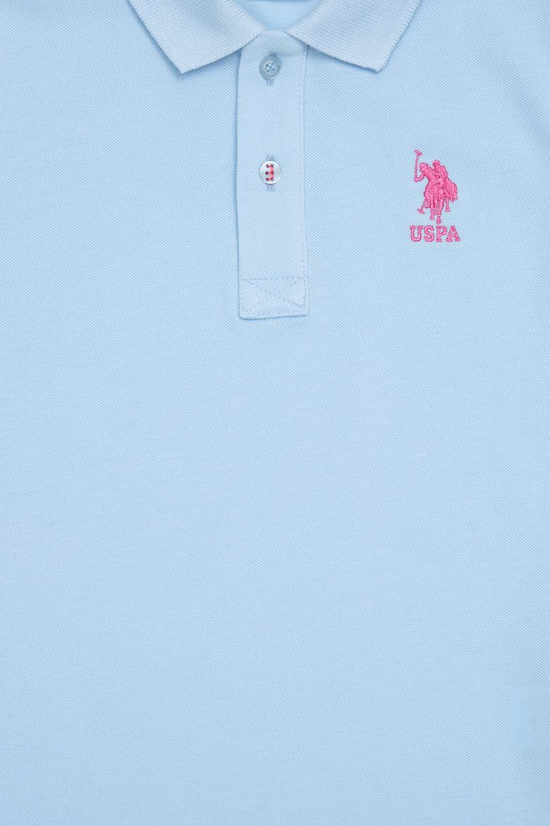 Erkek Çocuk Açık Mavi Polo Yaka Tişört - 50249283011