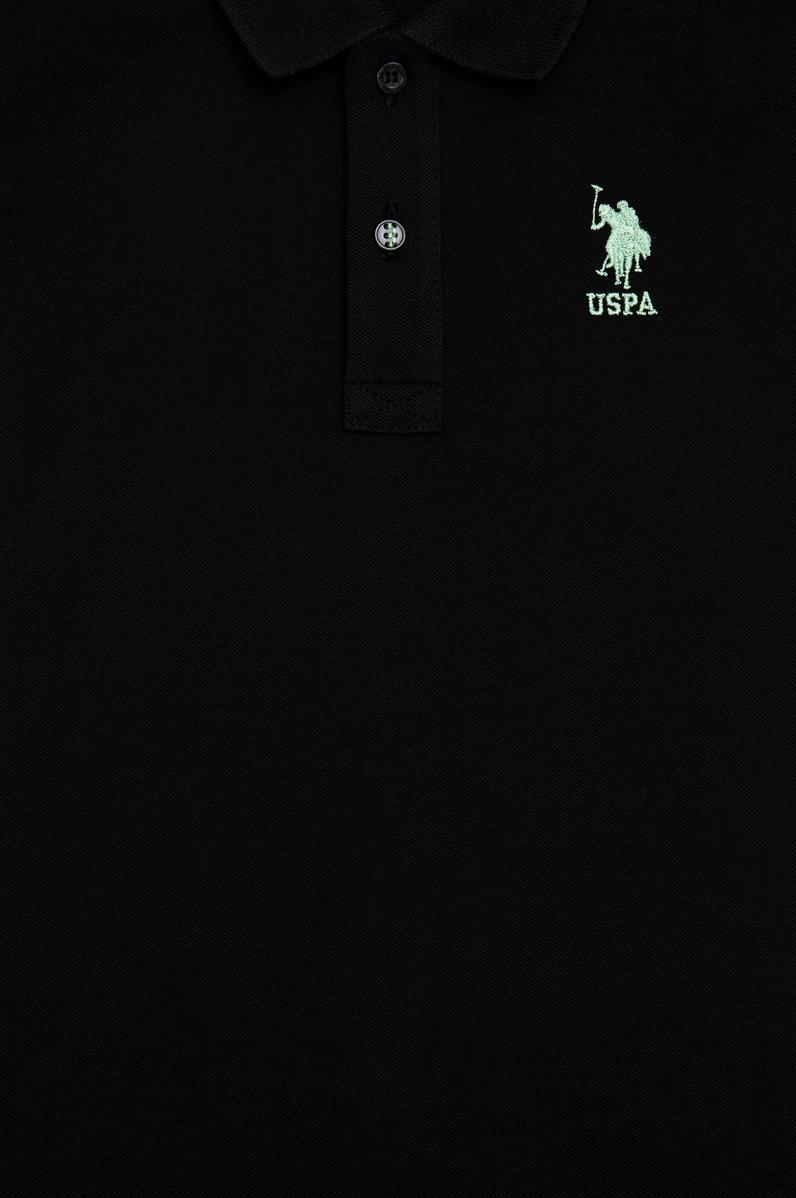 Erkek Çocuk Siyah Basic Polo Yaka Tişört