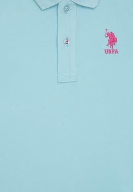 Erkek Bebek Açık Mavi Basic Polo Yaka Tişört - 50252176160