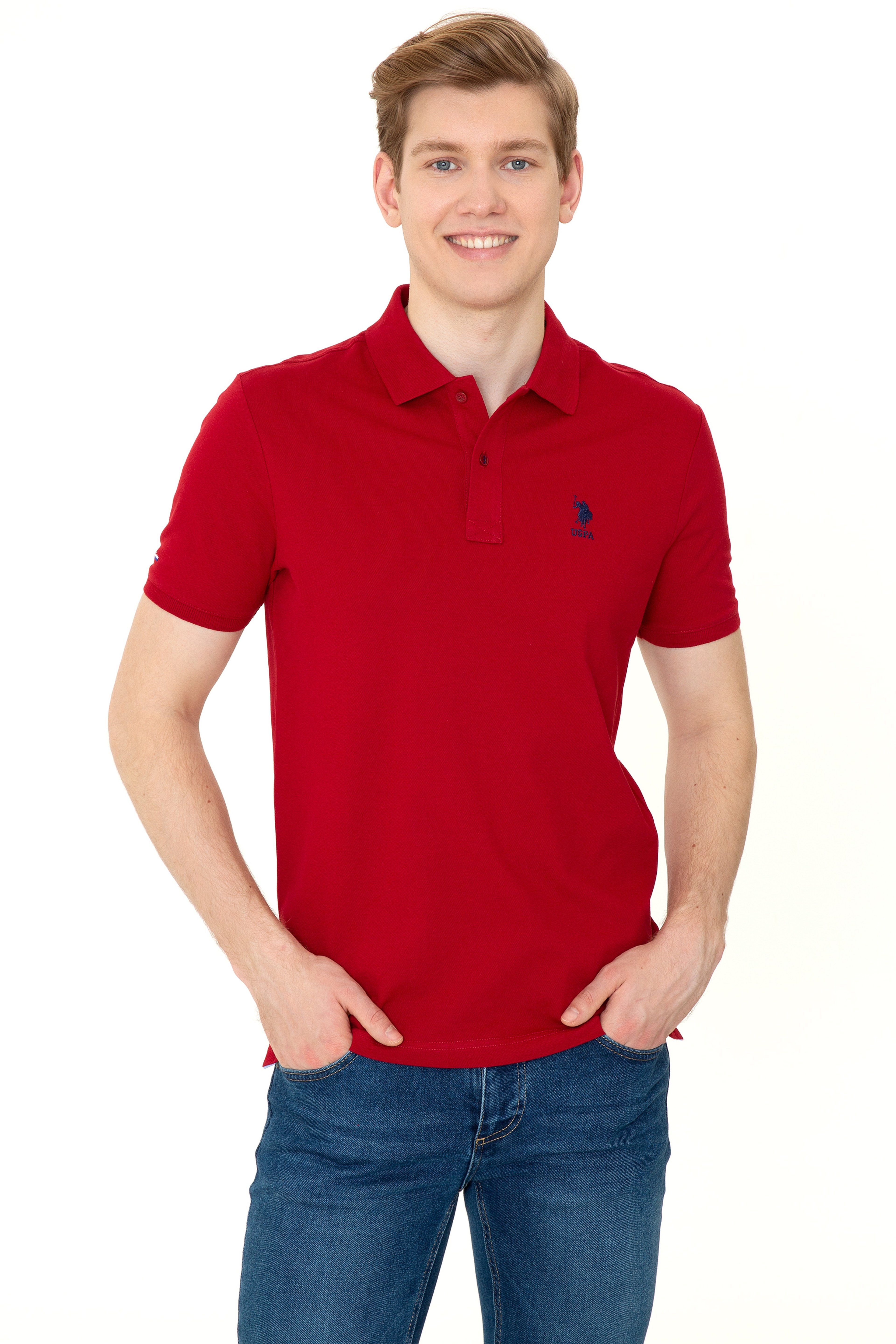 Erkek Bordo Basic Tişört - Image 1