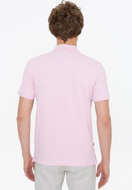 Erkek Pudra Polo Yaka Basic T-Shirt - 50249153148