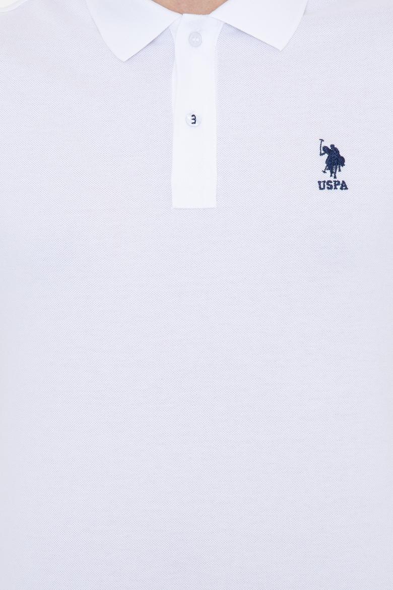Erkek Beyaz Polo Yaka Basic T-Shirt - 50249153040