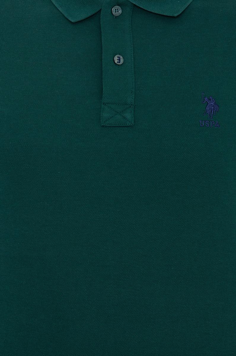 Erkek Koyu Yeşil Basic Polo Yaka Tişört
