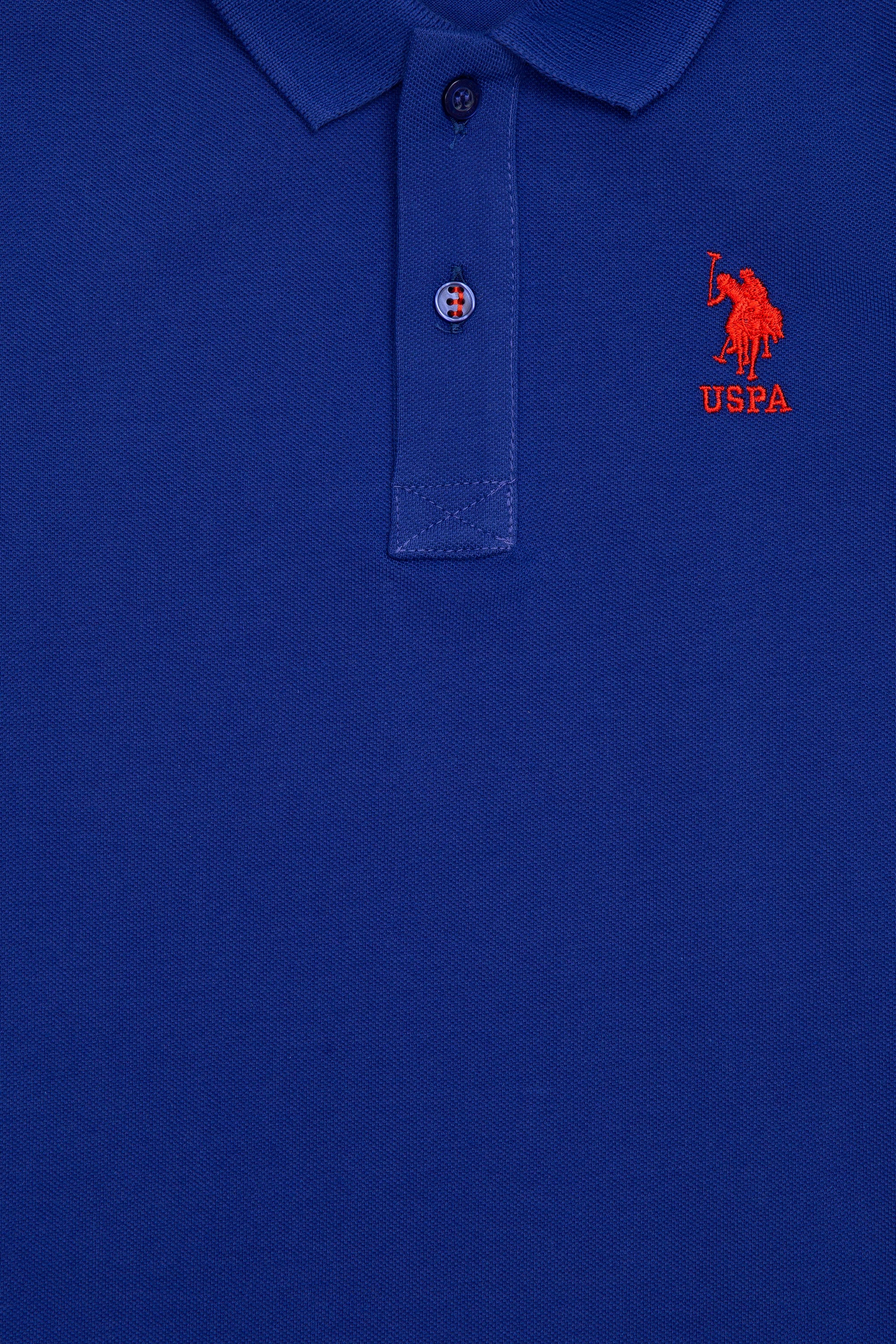 Erkek Çocuk Mavi Basic Polo Yaka Tişört