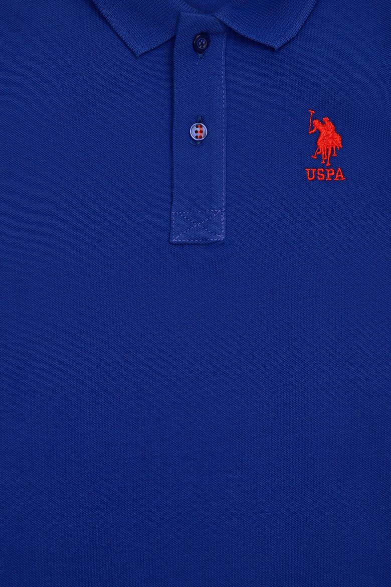Erkek Çocuk Mavi Basic Polo Yaka Tişört - 50249283209