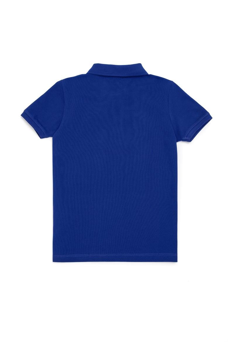 Erkek Çocuk Mavi Basic Polo Yaka Tişört - 50249283209